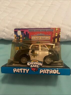 Patty Patrol Black & White Police Toy Car vintage unopened